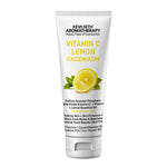 Vitamin C Lemon Facewash, Natural Glucoside Foaming, Antioxidants + AHA, Glowing Skin & Firmness, Acne Marks, Sodium Ascorbyl Phosphate + Vitamin E