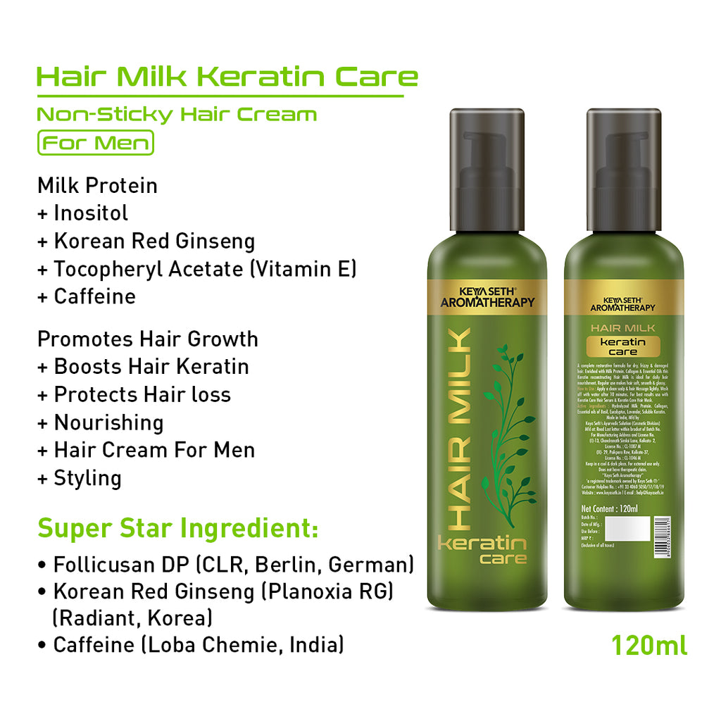 Hair Milk, Hair Cream For Hair Growth, Styling & Grooming, Keratin Treatment, Nourishment, Hair Fall Control for Men Daily Use Conditioner