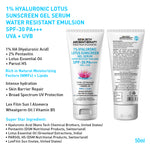 Complete Hydrating & Plumping Kit: Hyaluronic Lotus Face Wash, 1.5% Serum, Gel Moisturizer with 2% Pentavitin + Parsol HS, SPF 30+++ Sunscreen for Intense Hydration & Skin Barrier Repair