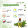 Rosemary Tea Tree Coconut Hair Growth Serum, Biotin Caffeine Vitamin E B5, Blocks DHT, Hair fall Control, Dandruff Soothing, Essential Oil - Keya Seth Aromatherapy