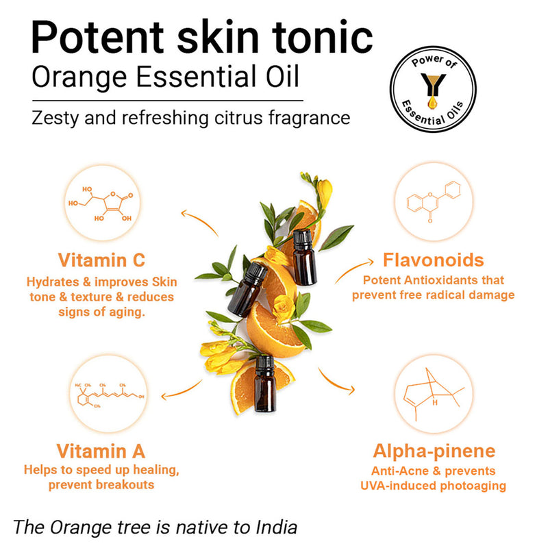 Orange Body Oil, Vitamin C Enriched, Brightening, Rejuvenating & Refreshing