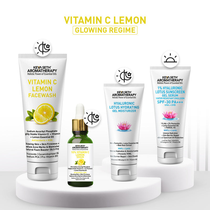 Vitamin C Lemon Facewash, Natural Glucoside Foaming, Antioxidants + AHA, Glowing Skin & Firmness, Acne Marks, Sodium Ascorbyl Phosphate + Vitamin E