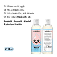 Schoolers Body Oil Ultra-Light Brightening & Nourishing Massage Oil I  Enriched with Avocado oil, Moringa Oil & Vitamin E