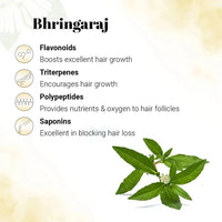 Hair Grown Oil with Bhringraj, - Reduce Hair Fall & Grows Hair for Strong, Thicker, Darker & Shiny Hair with Methi & Amla for Men & Women.