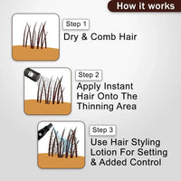 Instant Hair Brown Refill Pack - Instant Hair Brown Refill Pack - Hair Building & Thickening Fibers for Thinning Hair & Hair Loss Concealer - Keya Seth Aromatherapy