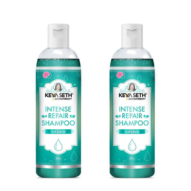 Intense Repair Shampoo for Soft & Silk Hair Enriched with Pro-Vitamin B5, Geranium & Sandalwood Essential Oil (Pack Of 2)