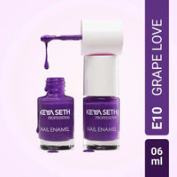 Workaholic + Grape Love Long Wear Nail Enamel Enriched with Vitamin E & Argan Oil, Nail Polish, Nail Care, Keya Seth Aromatherapy