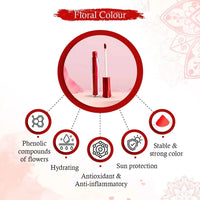 Aromatic 100% Natural Liquid Sindoor (Red) - Long lasting & Waterproof with Floral Pigment