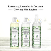 Rosemary Lavender Coconut Body Oil, Glowing Skin, Moisturizing Refreshing Aroma, Non Sticky Anti Aging, Essential Oil