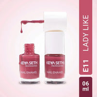 Ballerina + Lady Like Long Wear Nail Enamel Enriched with Vitamin E & Argan Oil, Nail Polish, Nail Care, Keya Seth Aromatherapy