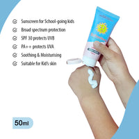 Schoolers Sunscreen SPF 30 PA++ for Kids Mineral Based Lotion -Paraben & Sulfate Free