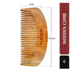 3-in-1 Neem Wooden Comb Small Size