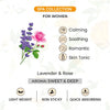 Free Lavender & Rose Body Massage Oil, for Women Calming, Soothing, Romantic,Skin Tonic with Sweet & Deep Aroma - Keya Seth Aromatherapy