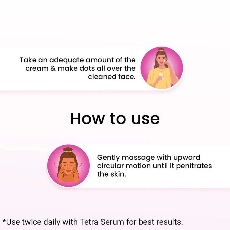 Tetra Skin Whitening Cream, Alpha Arbutin, Niacinamide, Vitamin C, Daisy Extract & Neroli for Radiant Glow & Luminous Complexion, Age Spots & Melasma - Keya Seth Aromatherapy