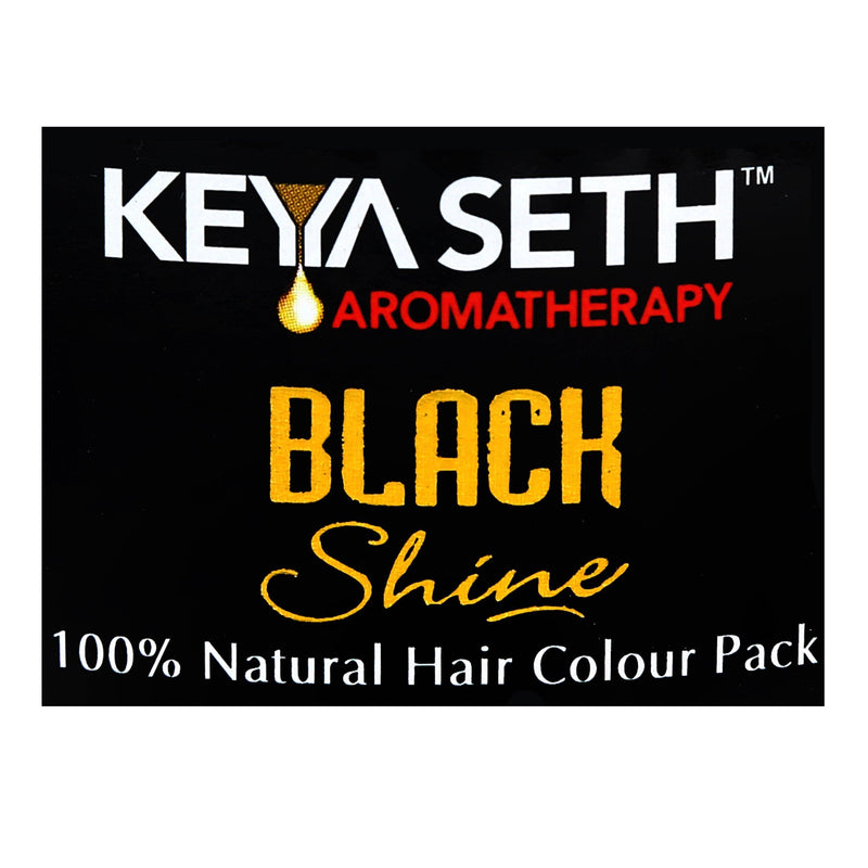 Black Shine Hair Pack Natural Hair Color for Gray & White Hair