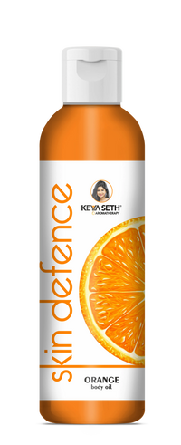 Complete Winter Skin Care Combo Enriched with Vitamin C, Skin Defence Orange Body Oil 200ml + Orange Face & Body Moisturizer 200ml - Keya Seth Aromatherapy