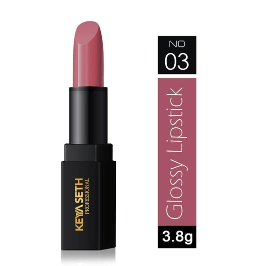 Dark Dusky Pink Shade Glossy Lipstick - 03