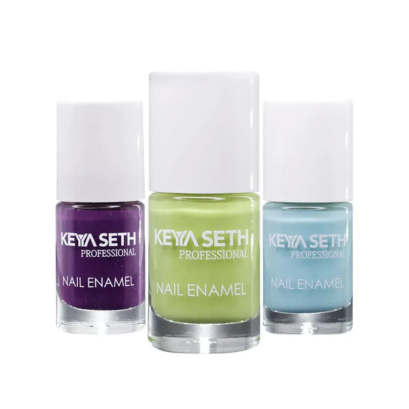 Aquatica + Mint Green + Grape Love Long Wear Nail Enamel Enriched with Vitamin E & Argan Oil, Nail Polish, Nail Care, Keya Seth Aromatherapy