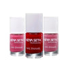 Crimson + Soothing Pink + Lady Like Long Wear Nail Enamel Enriched with Vitamin E & Argan Oil - Keya Seth Aromatherapy