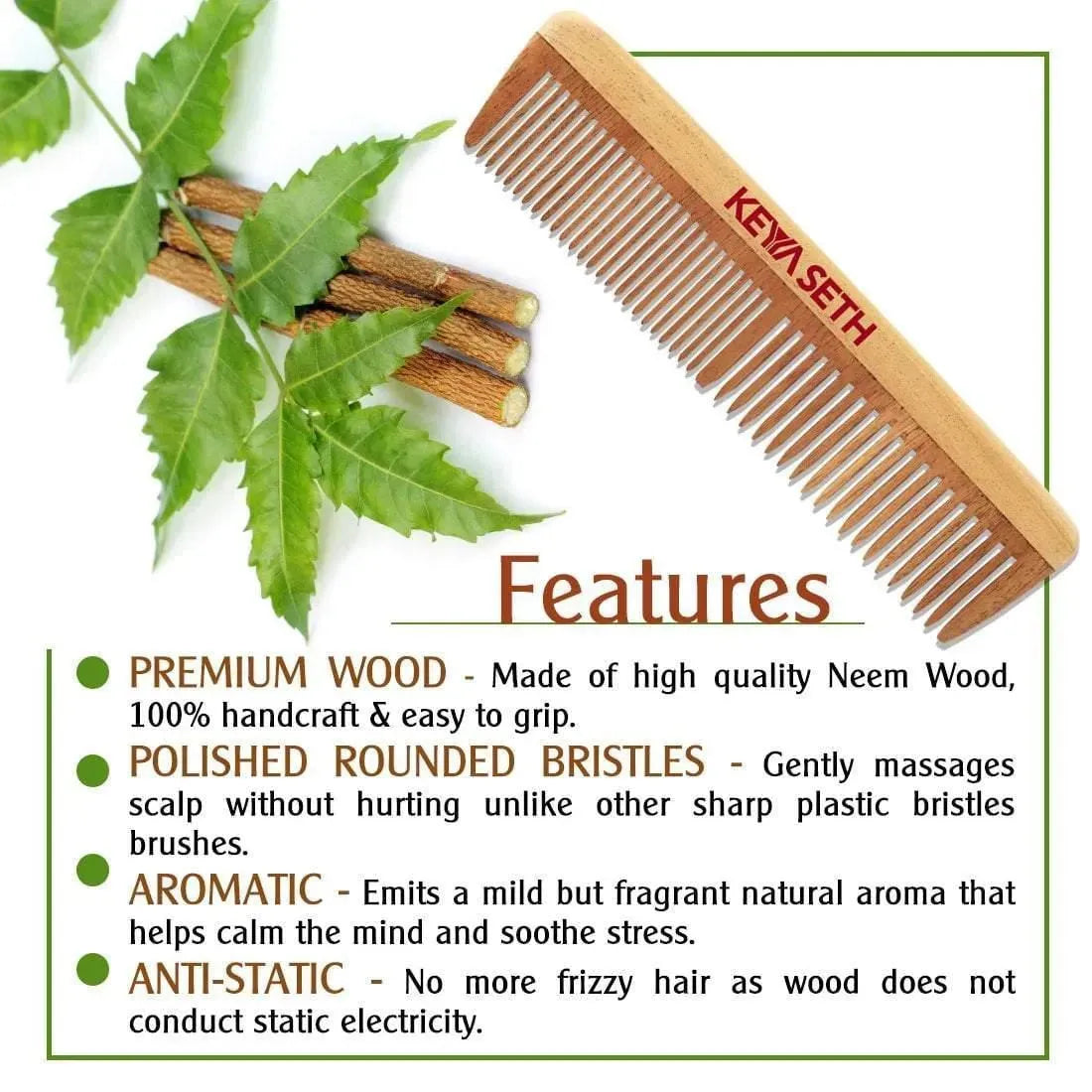 Uses of shop wooden comb